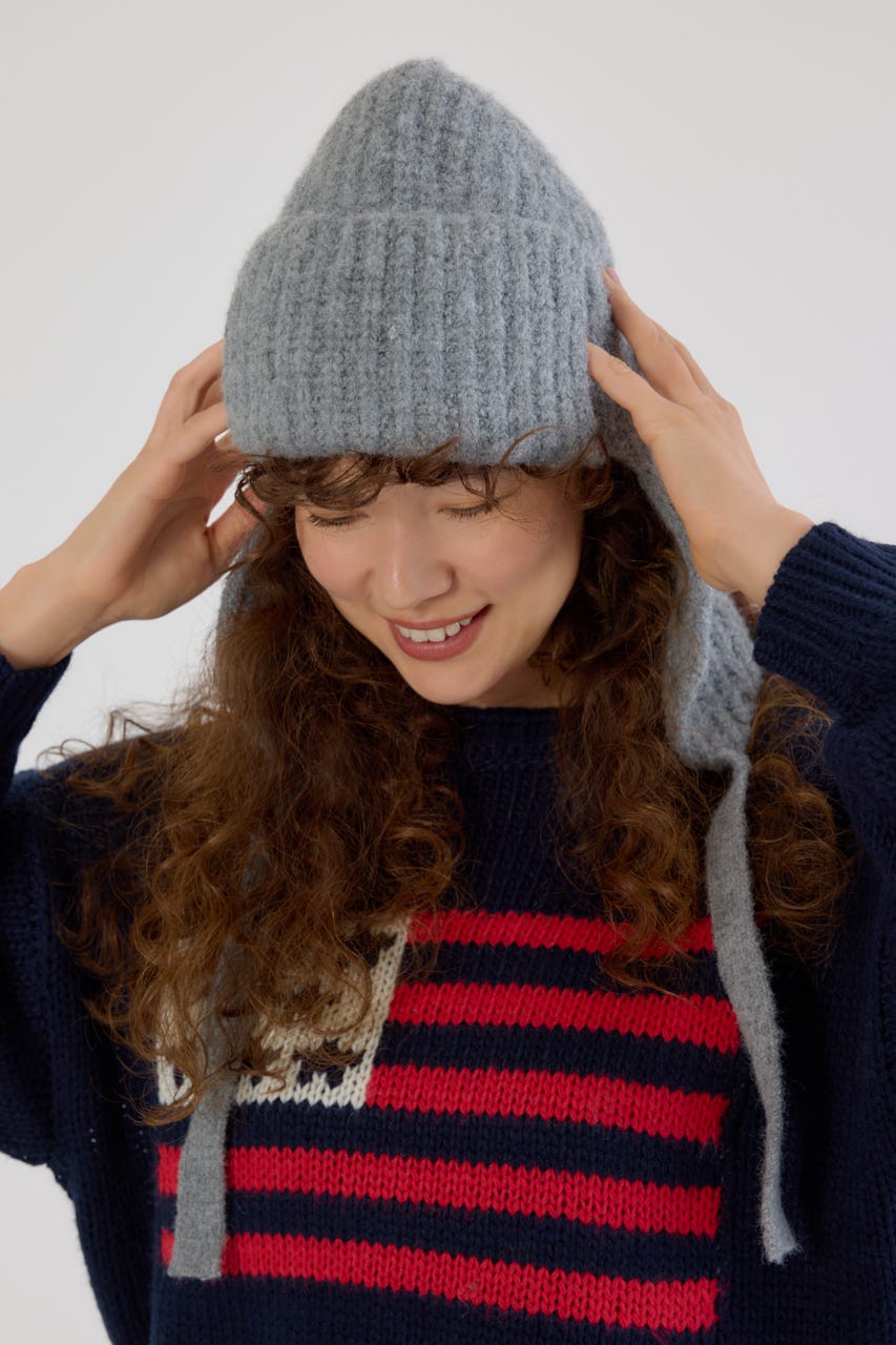 RODEO CROWNS WIDE BOWLのイヤーフラップニットキャップ