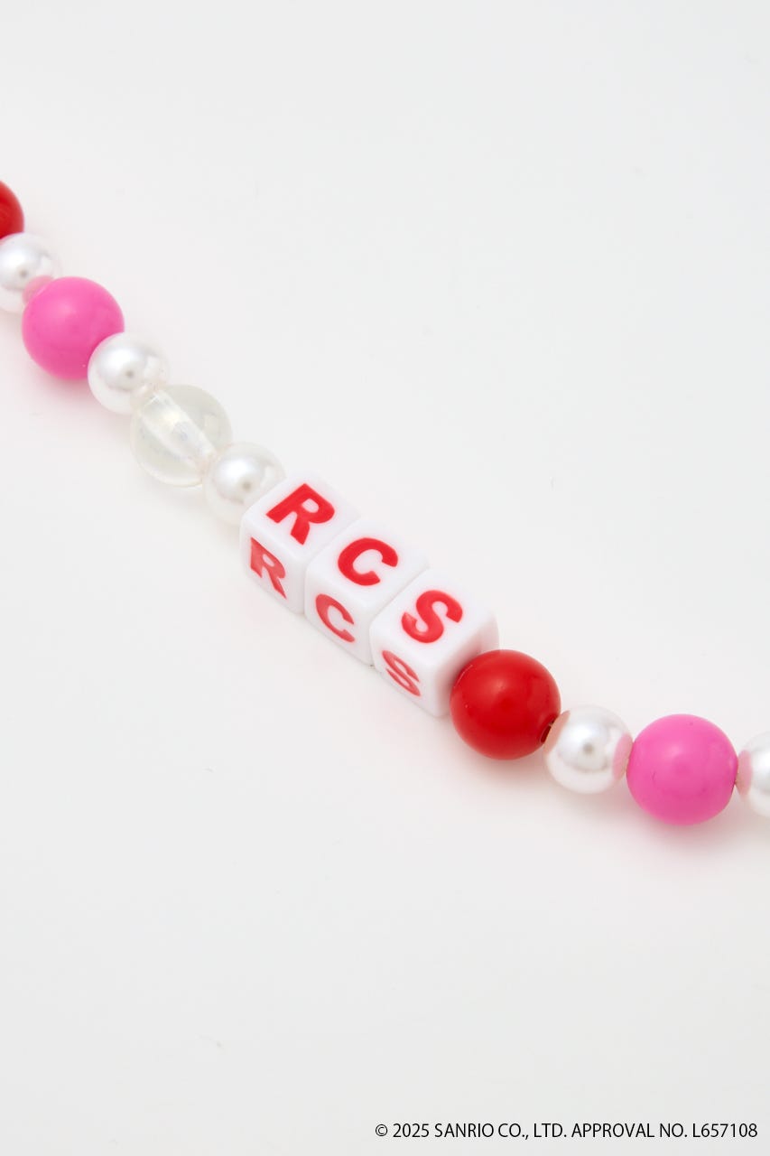 (サンリオキャラクターズ) ロングビーズストラップ 柄RED FREE