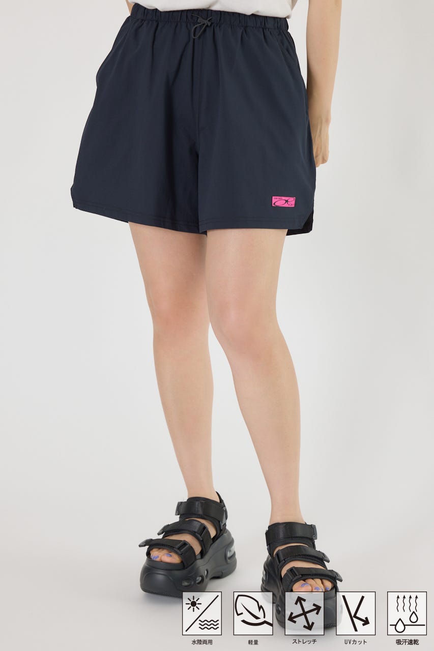 rosymonster スカラップショートパンツ 8/9～【SUMMER SALE】frill swim rib short pants【2色展開/2