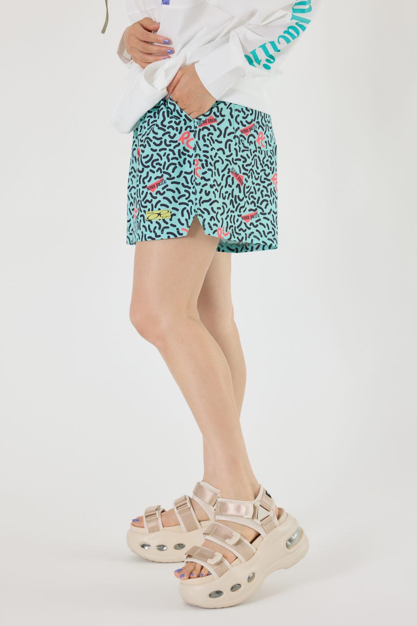 (OP)ラッシュガード ショートパンツ 柄MINT FREE