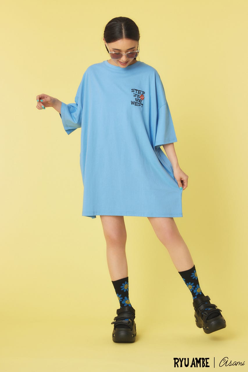 (Ryu Ambe)ソックス 柄BLK 23～25㎝/F