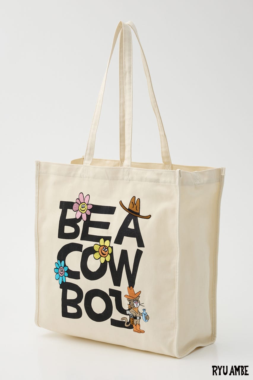 (Ryu Ambe) トートバッグ O/WHT FREE