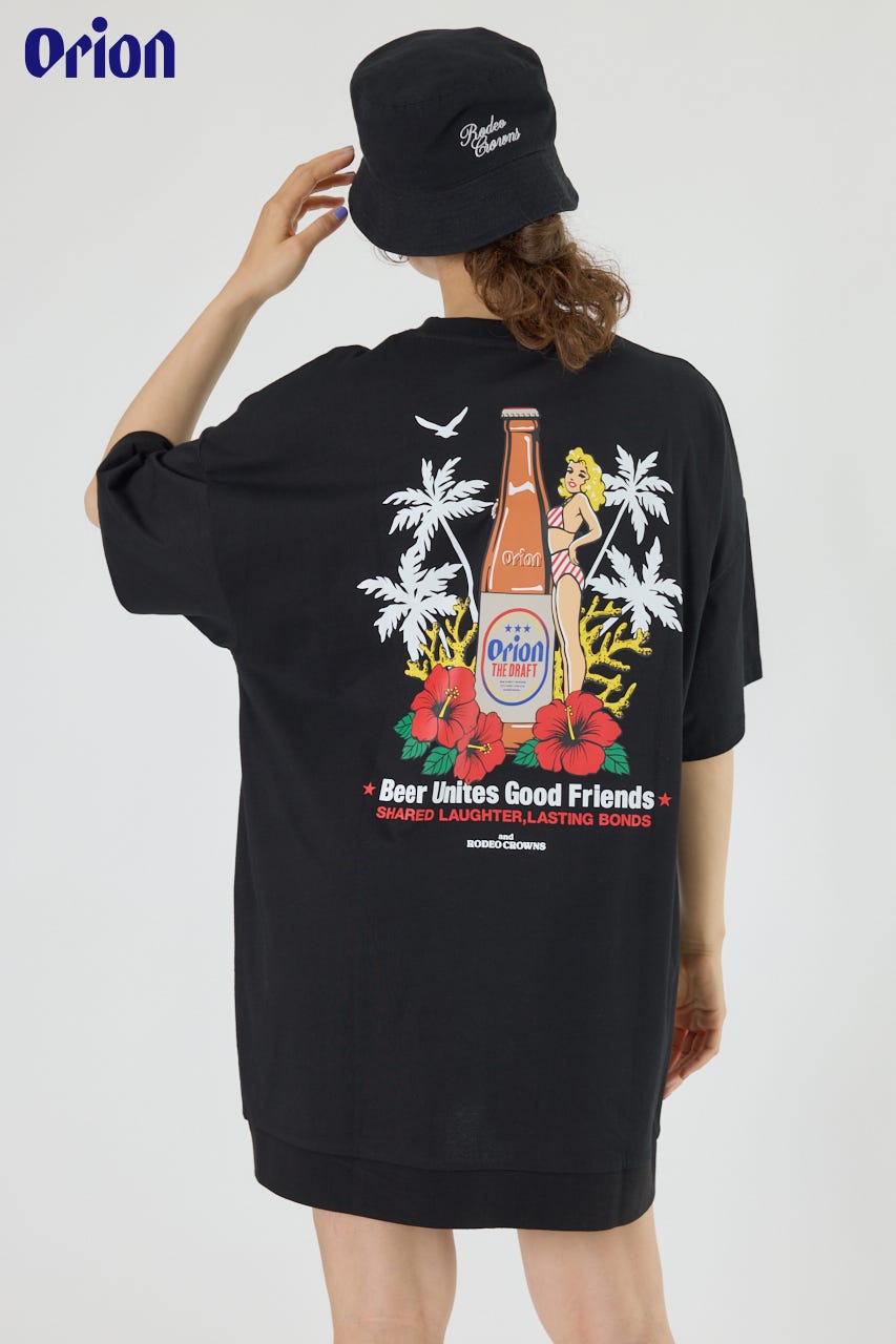 OrionBeerxRCS BeerGirlTワンピース BLK FREE