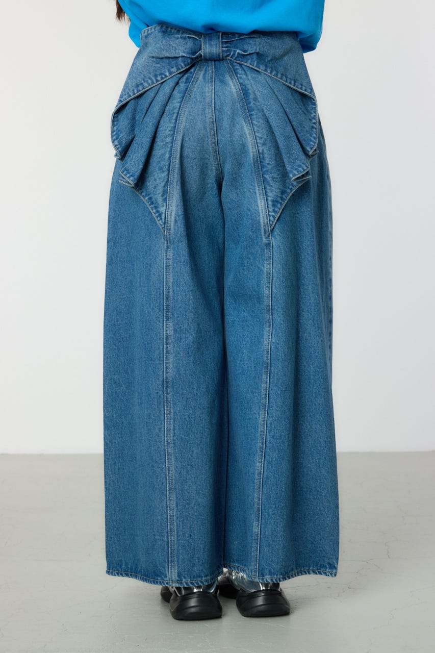 ビッグリボンデニムパンツ ビッグリボンウォッシュドデニムパンツ Z00301 | .toffee