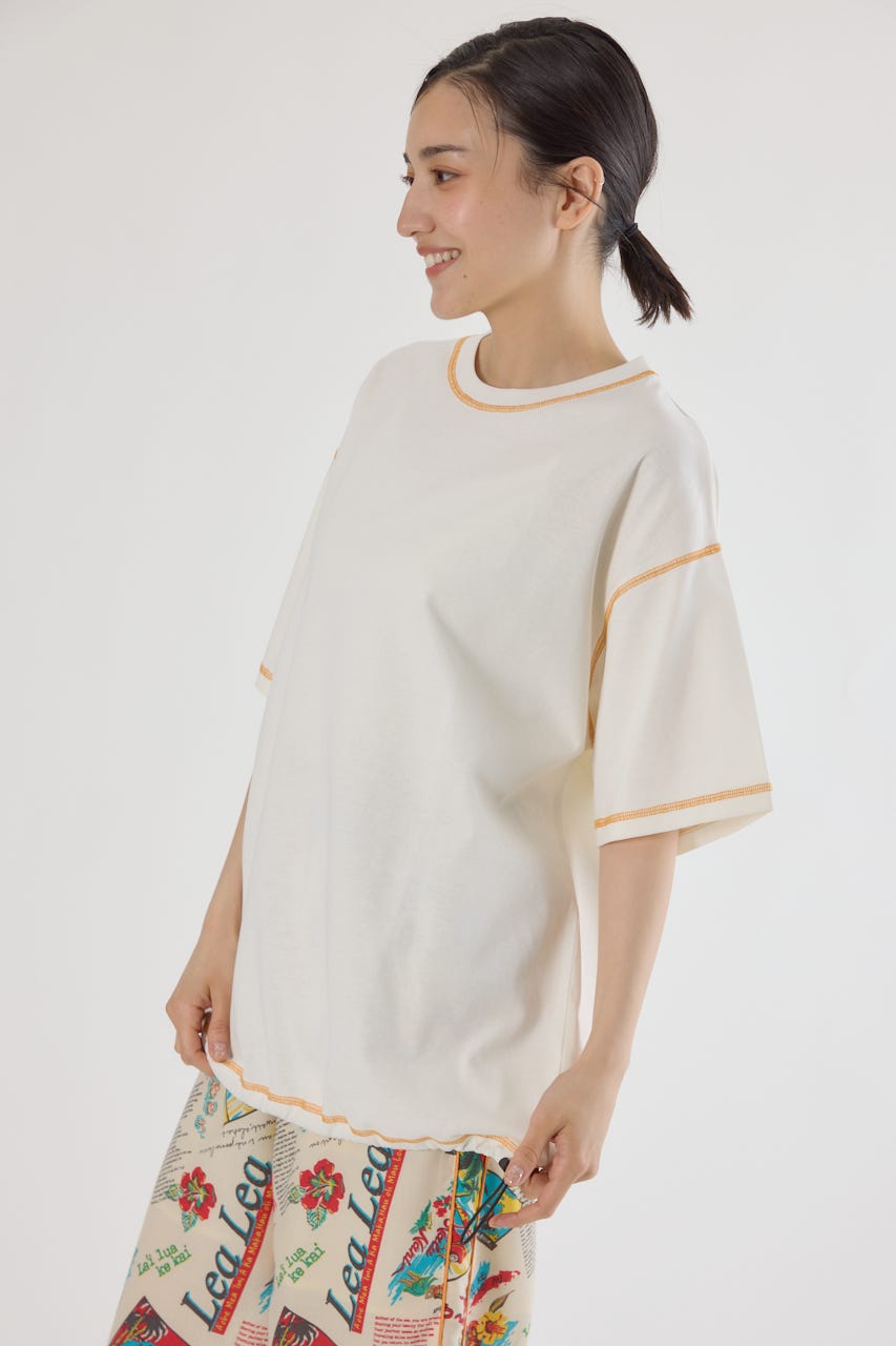 デプレ トゥモローランド ストレッチ ツイスト カットソー T