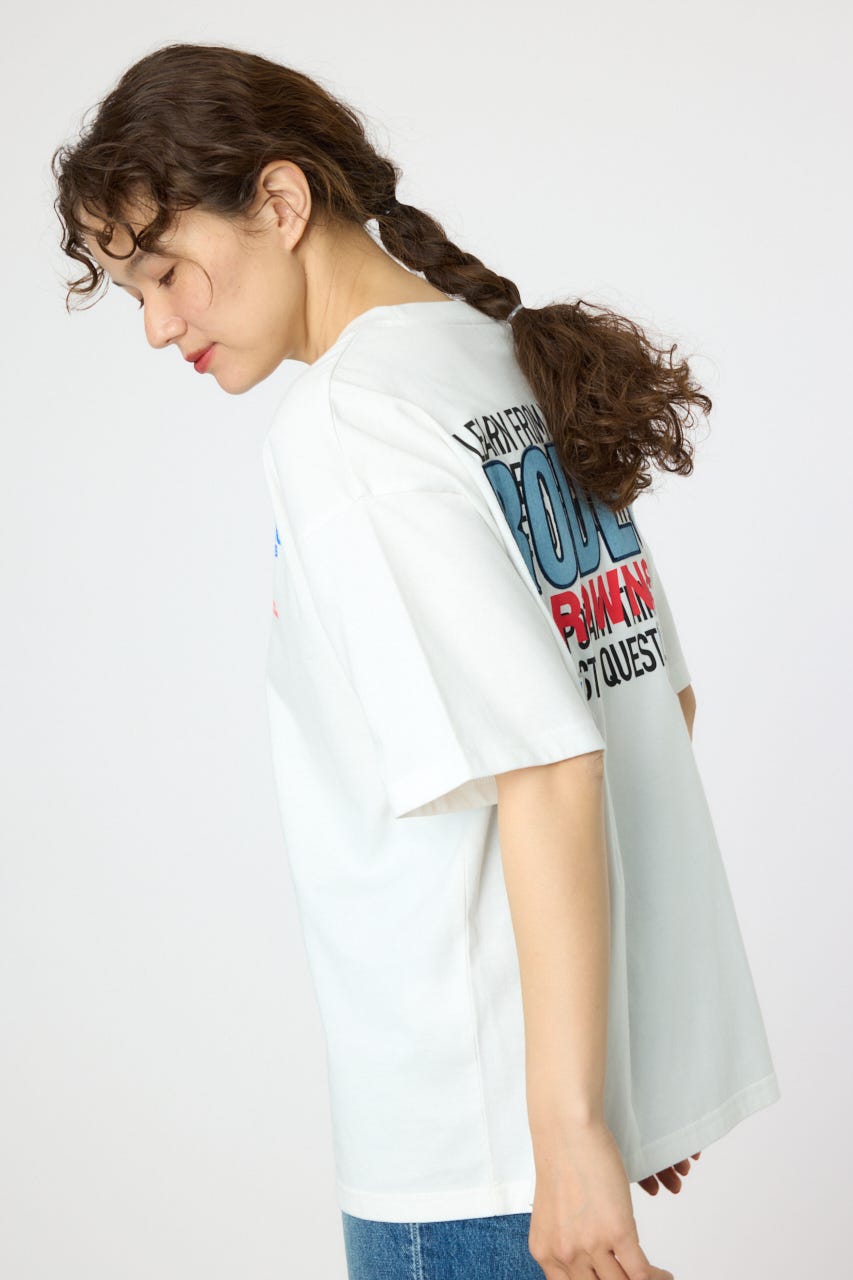 RODEO CROWNS WIDE BOWL | Overlap デニムアップリケTシャツ (T