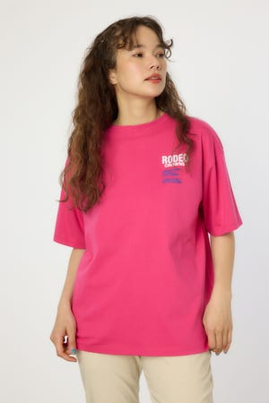 Overlap デニムアップリケTシャツ