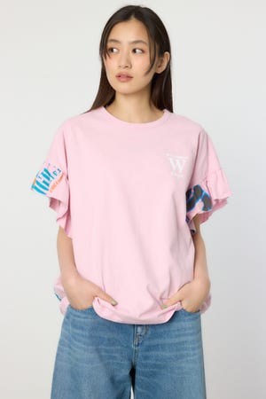 カスタムリメイクフリルアームトップス