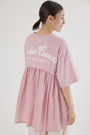 バックギャザードッキングTシャツ