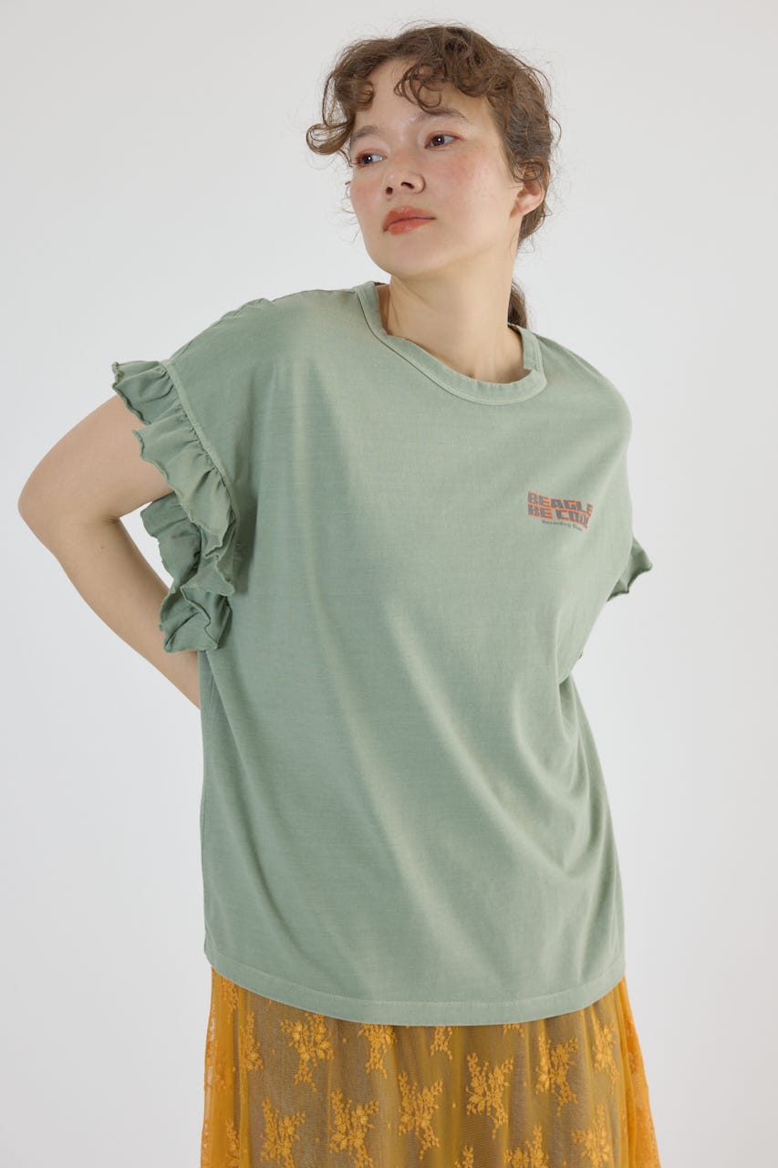 t56 vintage 90s ゴールド 刺繍 柄フリル デザイン シャツ t56 vintage 90s ゴールド 刺繍 柄フリル デザイン シャツ