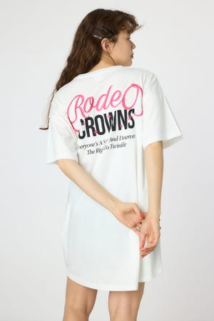 ラメ糸刺繍ロゴワンピース