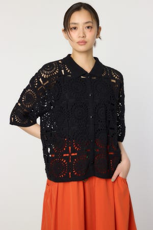 クロシェカーディガン