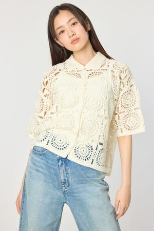 クロシェカーディガン