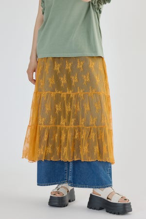 レースティアードスカート