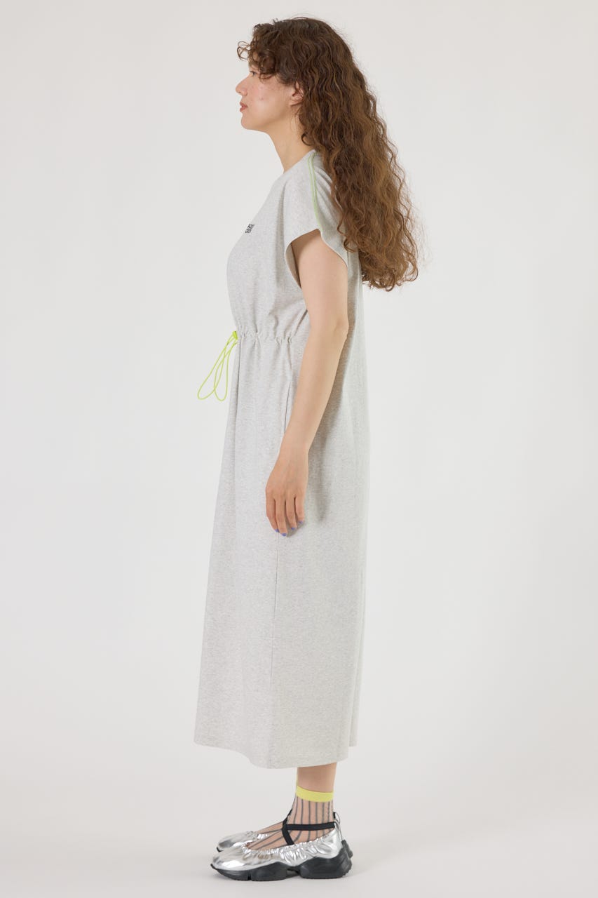 ROTATE☆ストレッチジャージー ルーシュ ミディワンピース♪ 新品♡シルクタッチ マーメイドジャージワンピース【UV/接触冷感