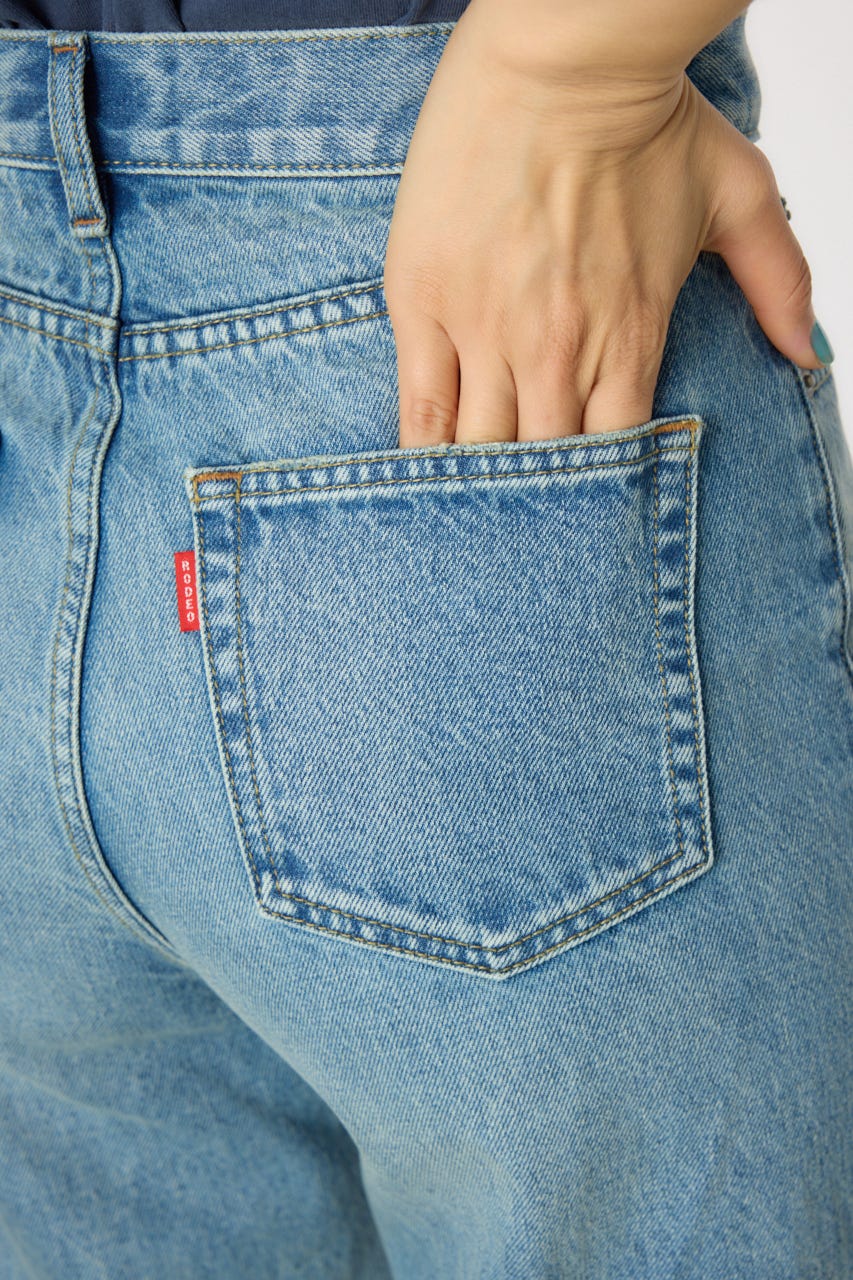 waist designフレアデニムパンツ L/BLU M