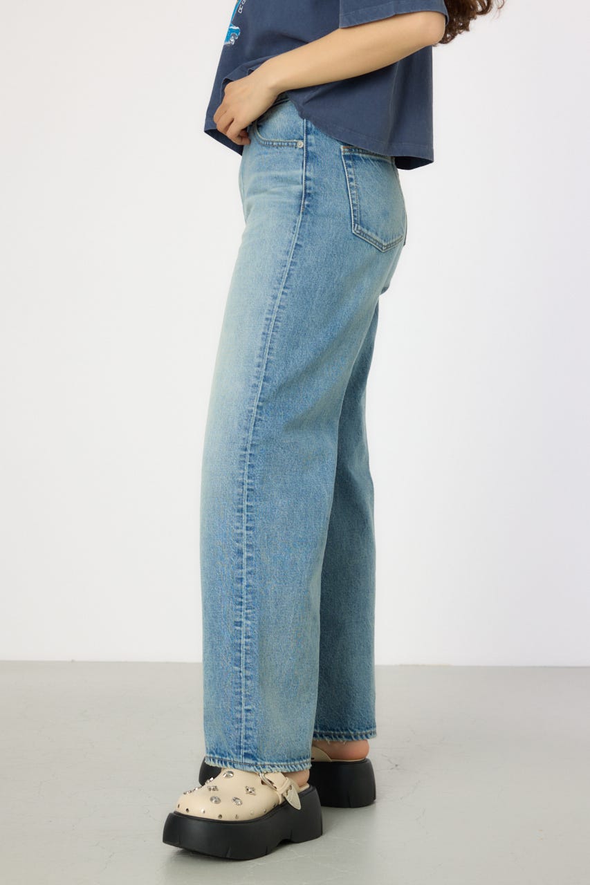 waist designフレアデニムパンツ L/BLU M