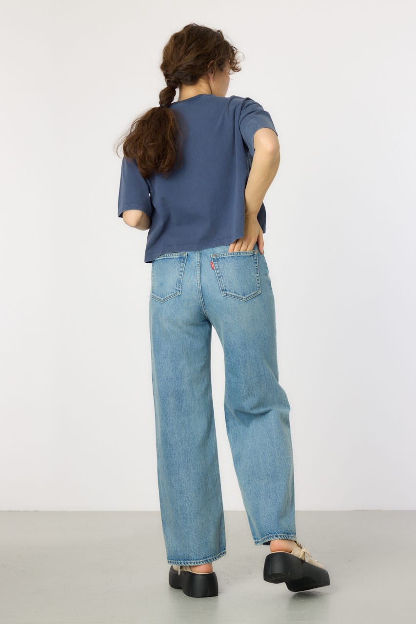 waist designフレアデニムパンツ L/BLU M