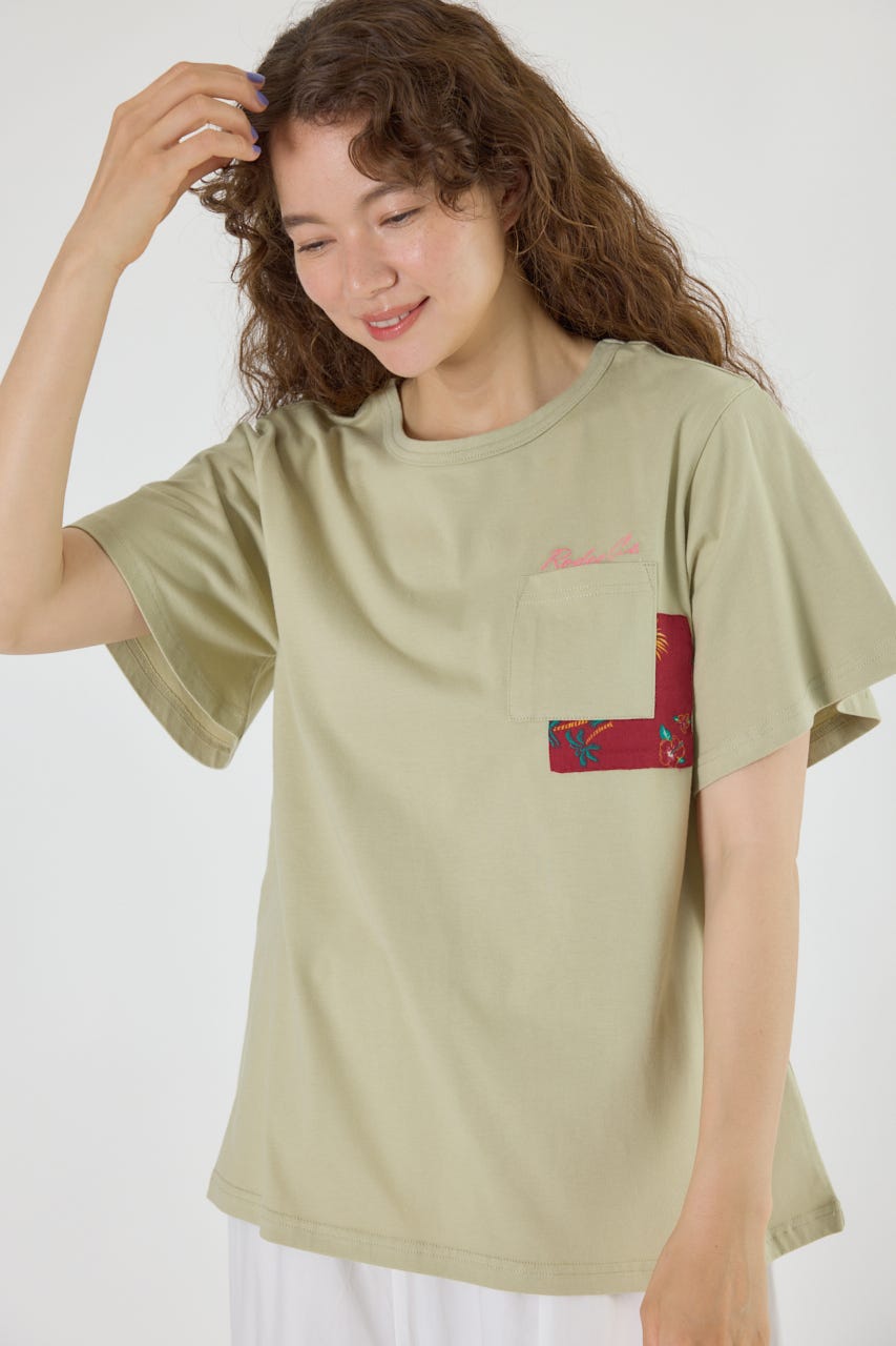 1999円 ロデオクラウンズ　 アロハ 　Tシャツ　シャツ　フリーサイズ RODEO CROWNS WIDE BOWL | バックリボンアロハTシャツ (Tシャツ