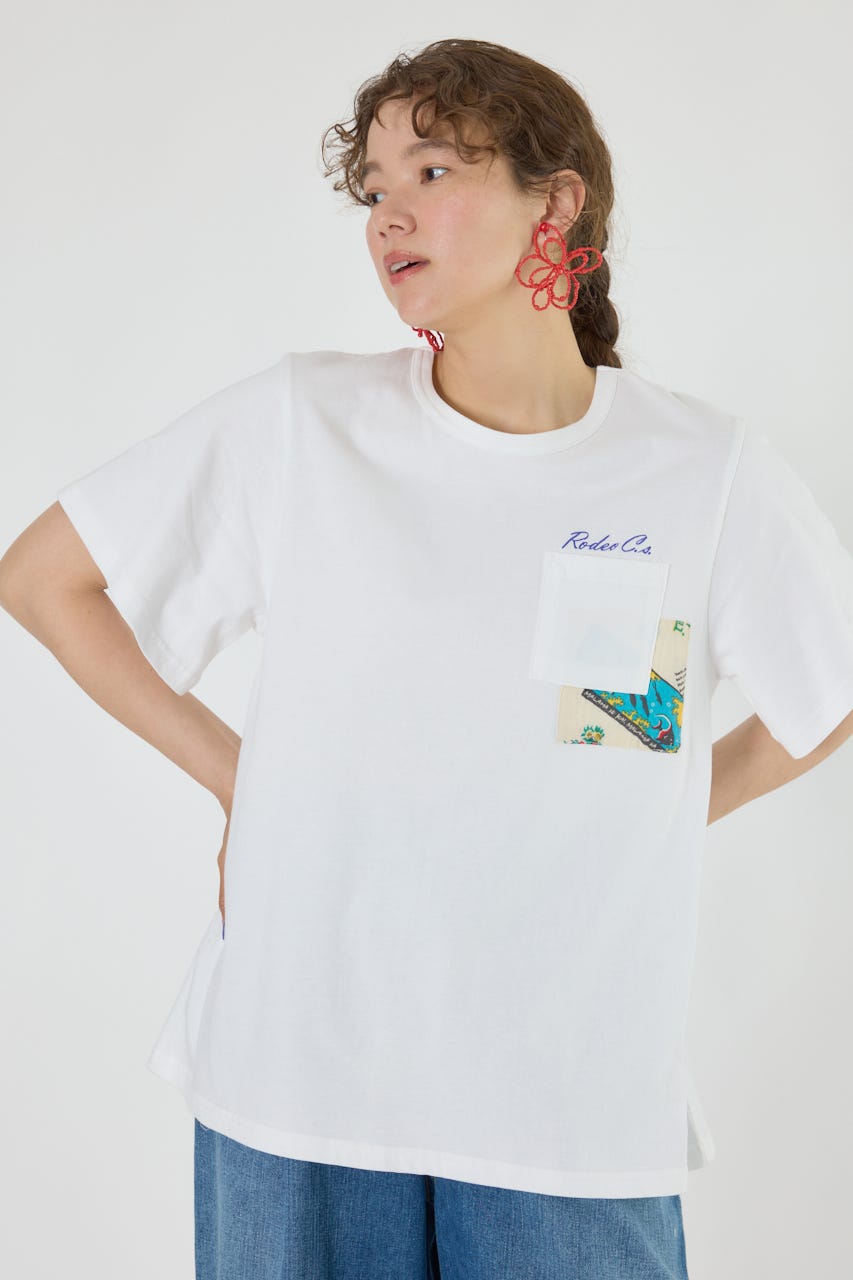 1999円 ロデオクラウンズ　 アロハ 　Tシャツ　シャツ　フリーサイズ RODEO CROWNS WIDE BOWL | バックリボンアロハTシャツ (Tシャツ