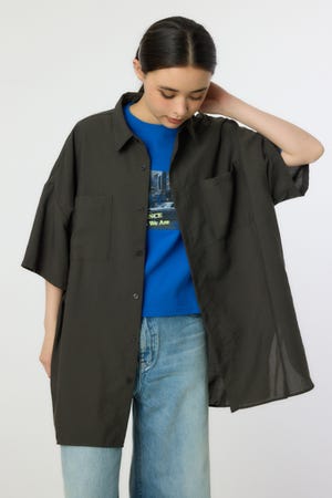 ハーフスリーブビッグシャツ