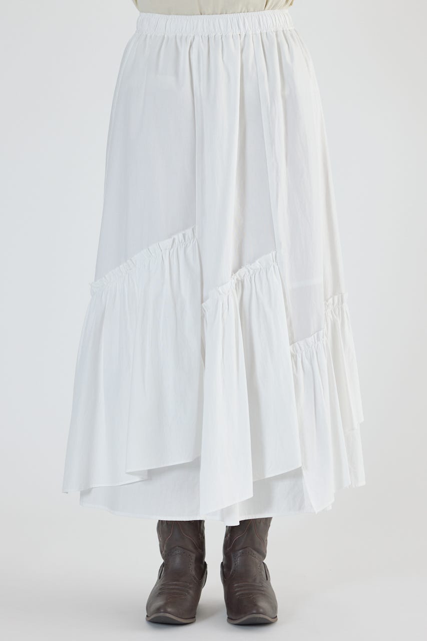 【Rick Owens】アシンメトリーギャザージャージーマキシスカート RICK OWENS ジャージー アシンメトリーマキシスカート ドレープ
