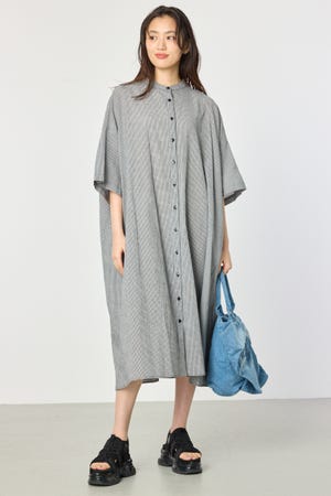 セルフポートレートスパンコールロングワンピースOR４ GU公式 | セーラーカラーワンピース(長袖)RS+E