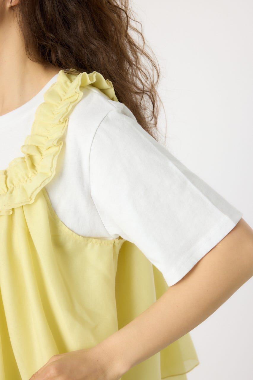 2WAYビスチェセットTシャツ L/YEL FREE