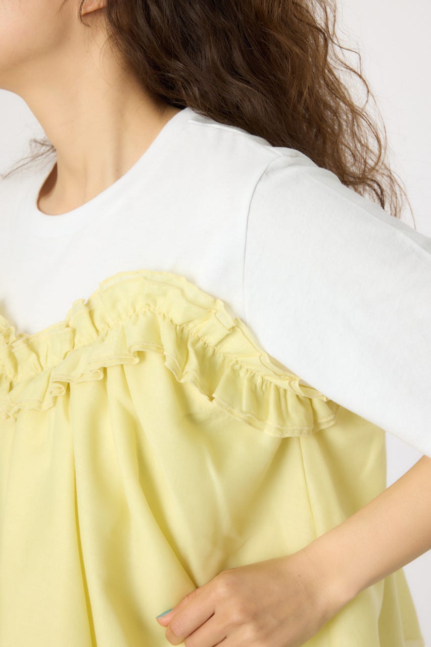 2WAYビスチェセットTシャツ L/YEL FREE