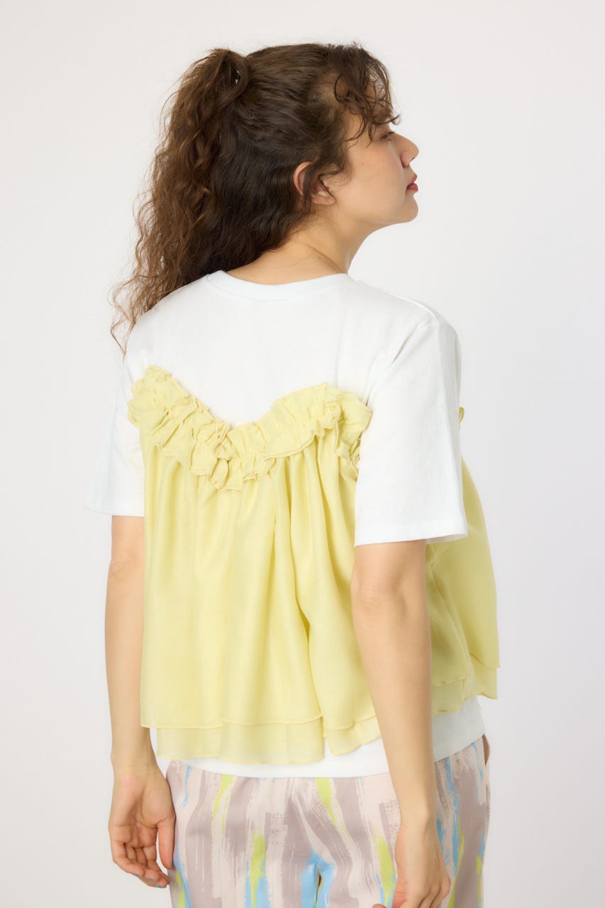 2WAYビスチェセットTシャツ L/YEL FREE