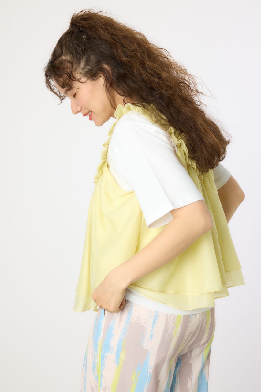 2WAYビスチェセットTシャツ L/YEL FREE