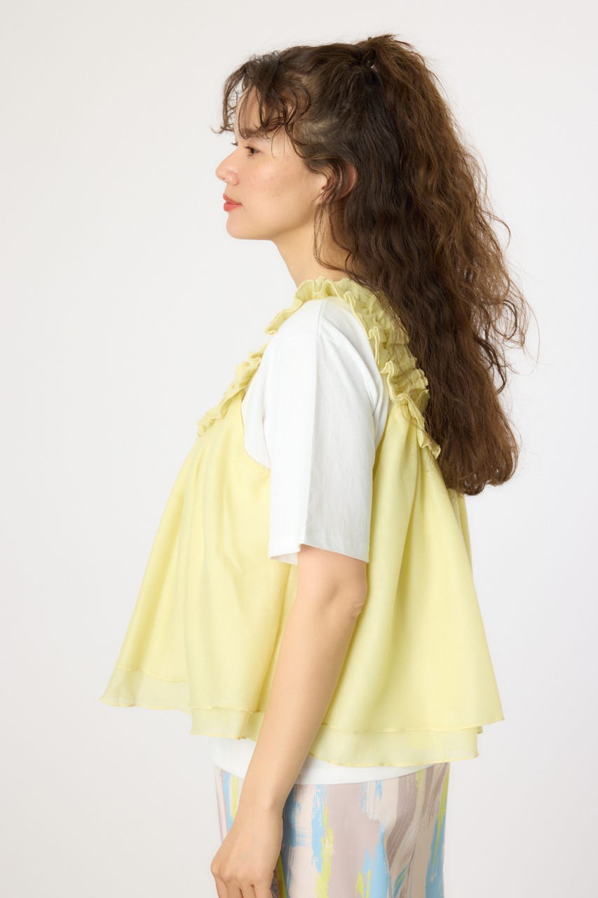 2WAYビスチェセットTシャツ L/YEL FREE