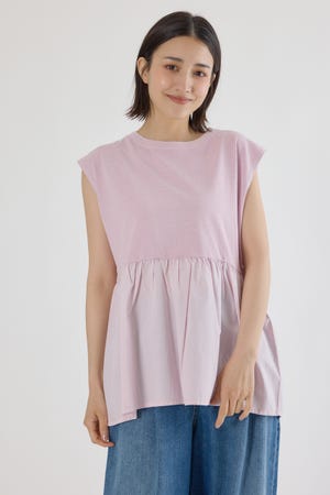 ピグメント切替フレアタンクトップ