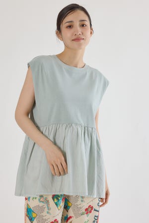 ピグメント切替フレアタンクトップ