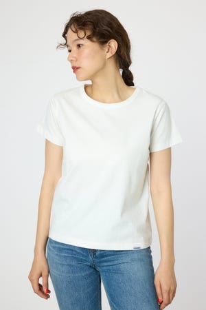 45R 半袖 クルーネック Tシャツ カットソー 3 ボタニカル柄 ベージュ♪ EC LIMITED】クルーネックTシャツ（カットソー/Tシャツ）｜AOURE