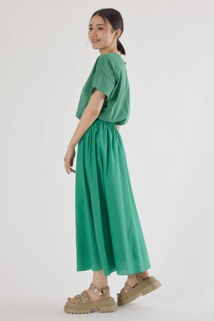 異素材切替ワンピース