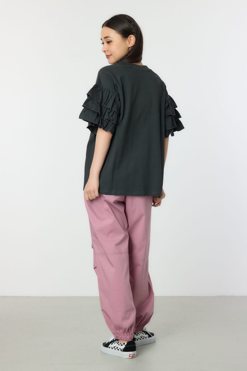 カットオフフリルネックシャツ(F IVORY): トップス │ ETRE