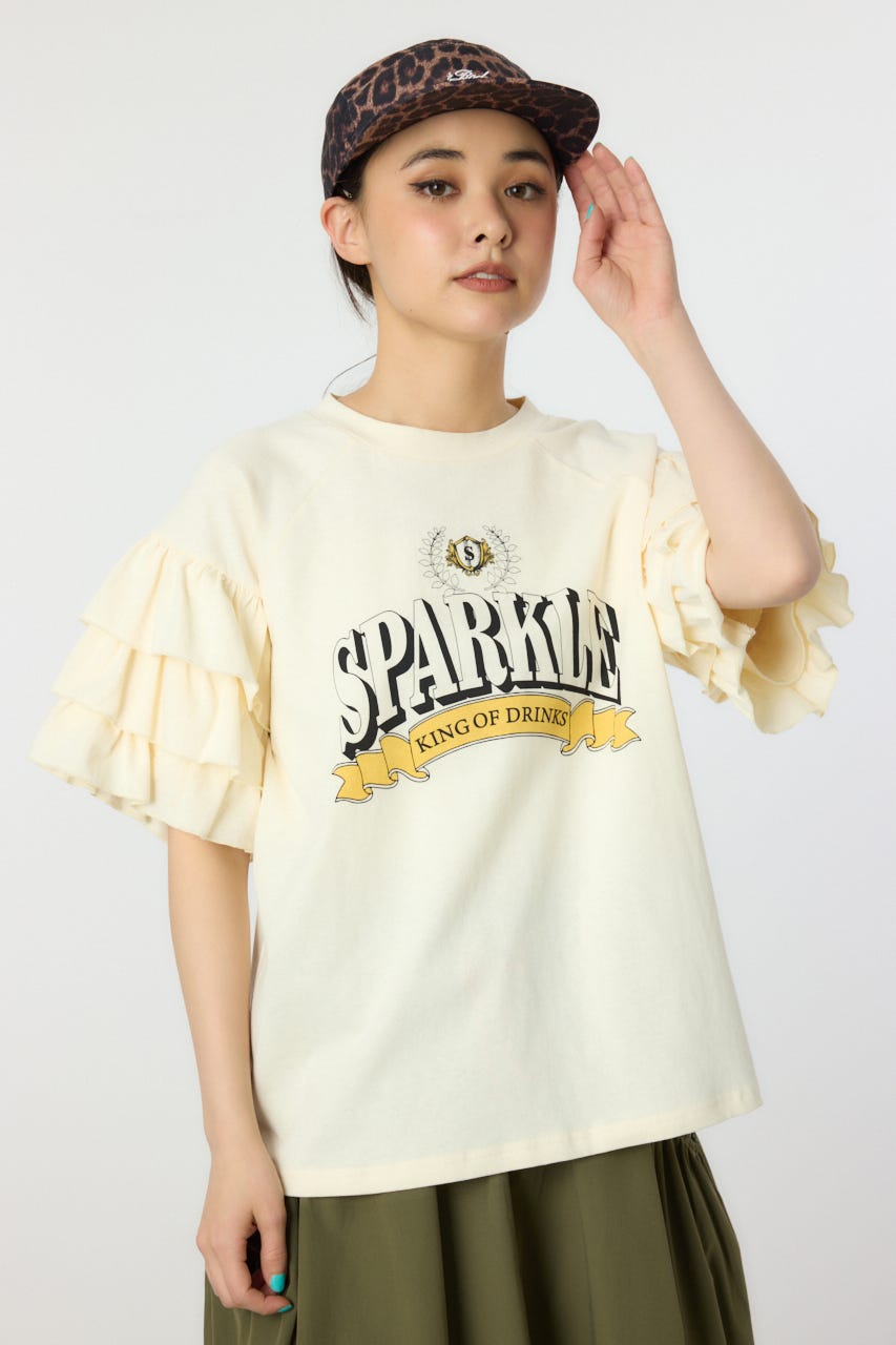 カットオフフリルネックシャツ(F IVORY): トップス │ ETRE