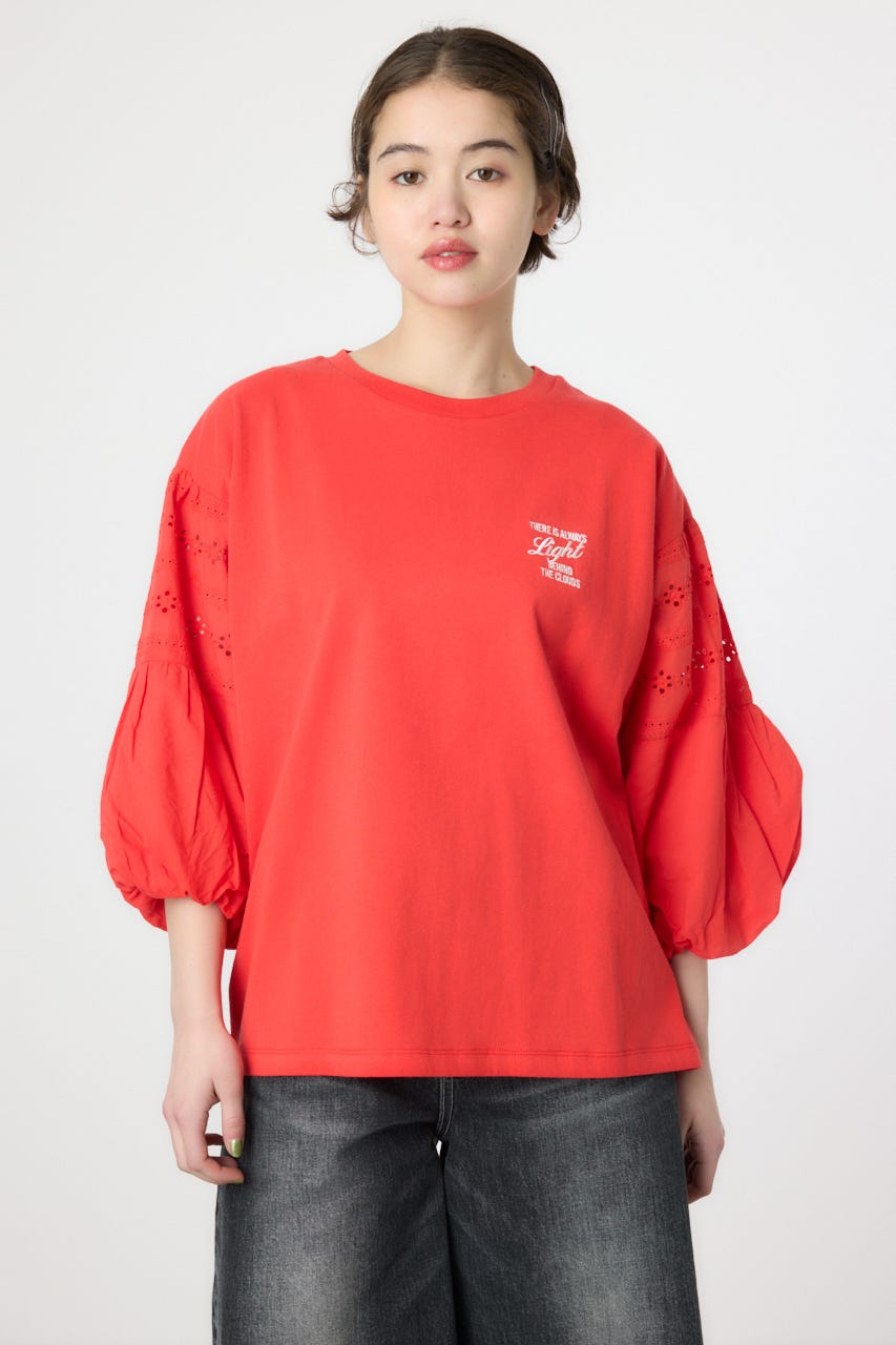 バルーンスリーブトップス RED FREE