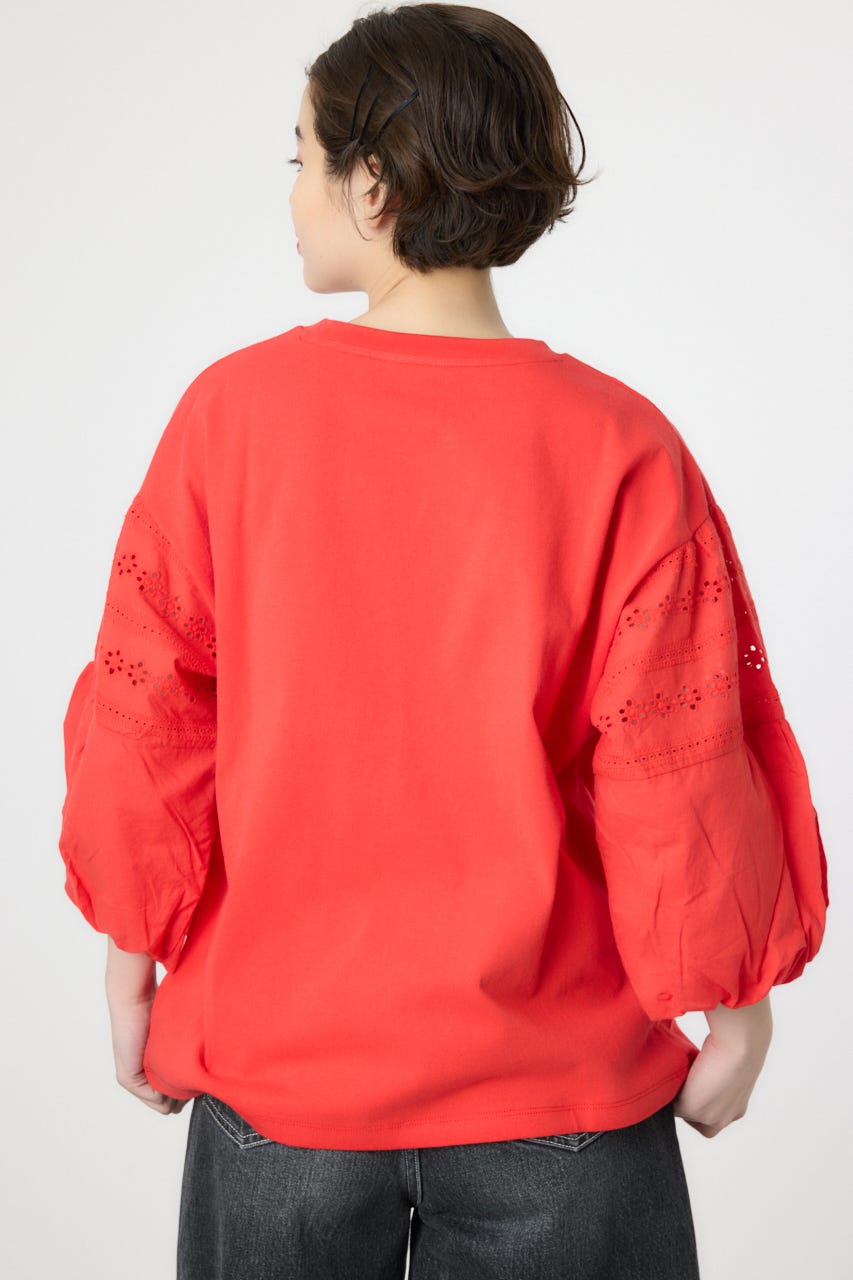 バルーンスリーブトップス RED FREE