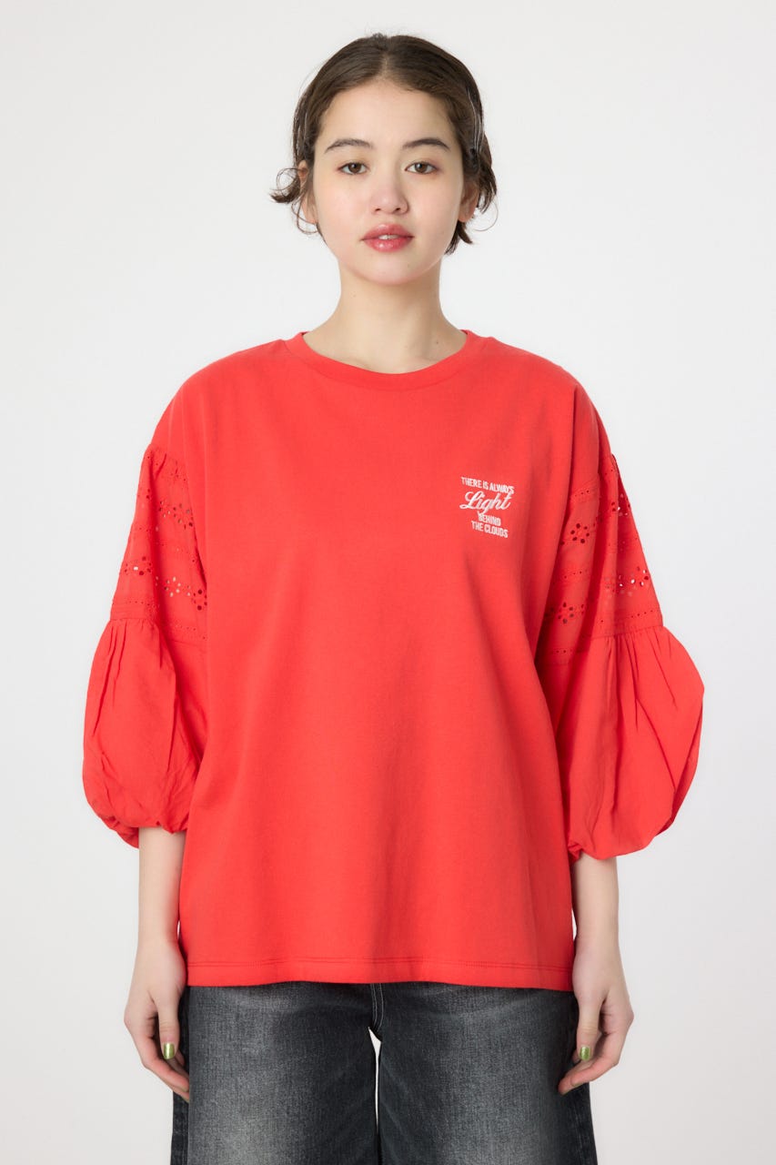 バルーンスリーブトップス RED FREE