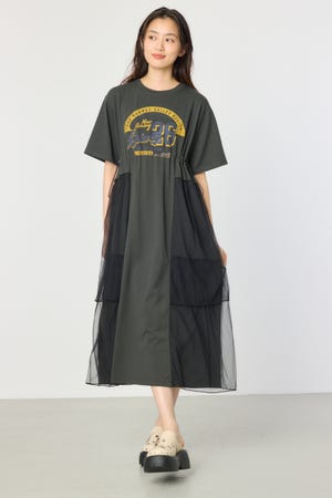 サイドティアードマキシワンピース