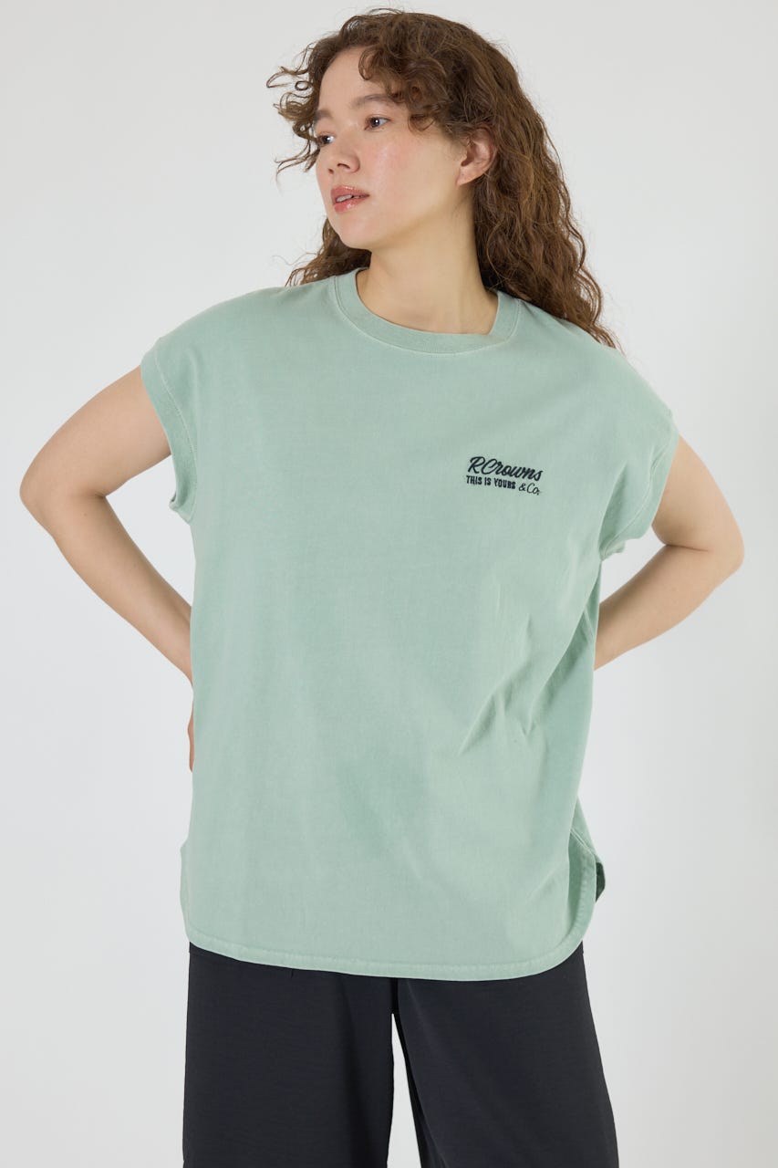トップス SLANTED OVAL LOGO 2P LAYERED TOP OVAL LOGO STRIPE L/S TOP – FTC