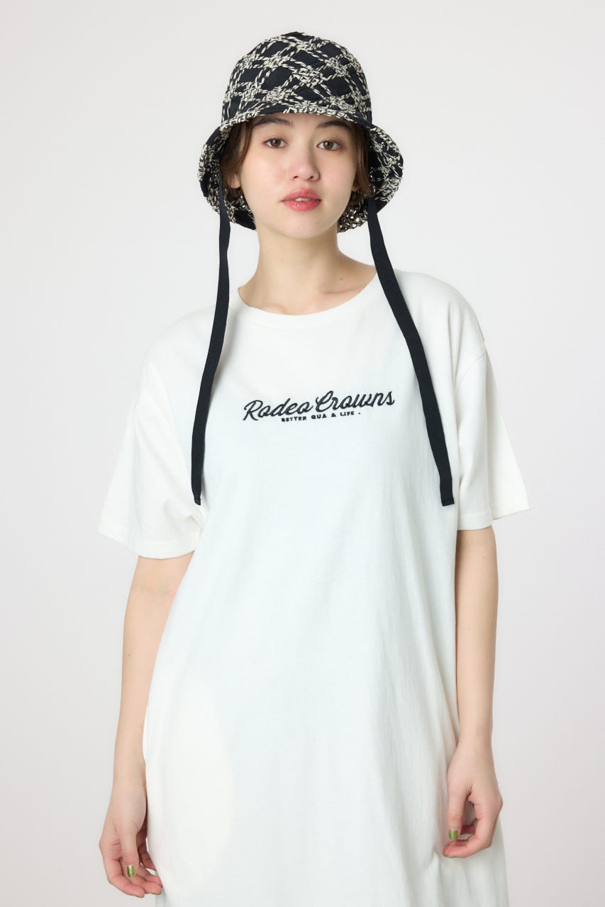加工EBL LOGOワンピース O/WHT FREE