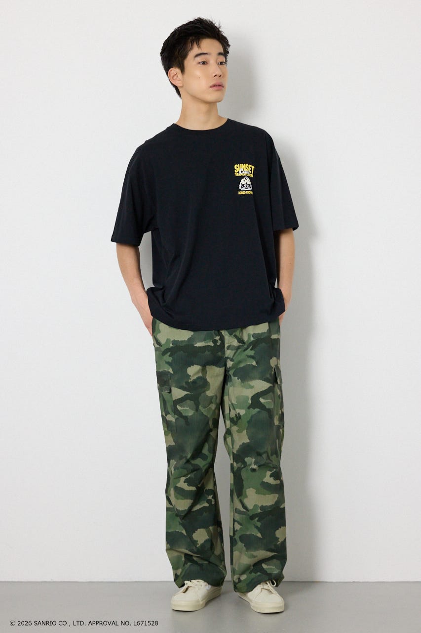 (サンリオキャラクターズ)SUNSET Tシャツ BLK M