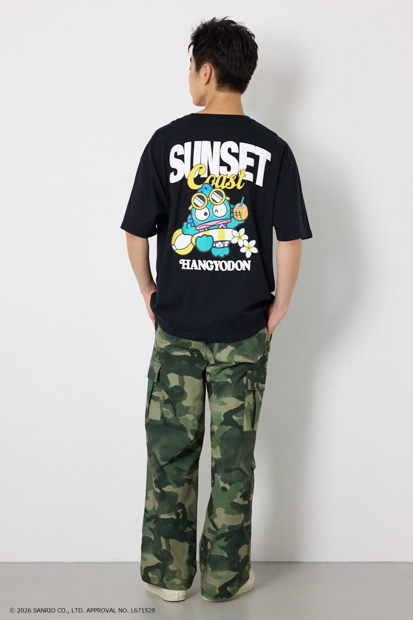 (サンリオキャラクターズ)SUNSET Tシャツ BLK M