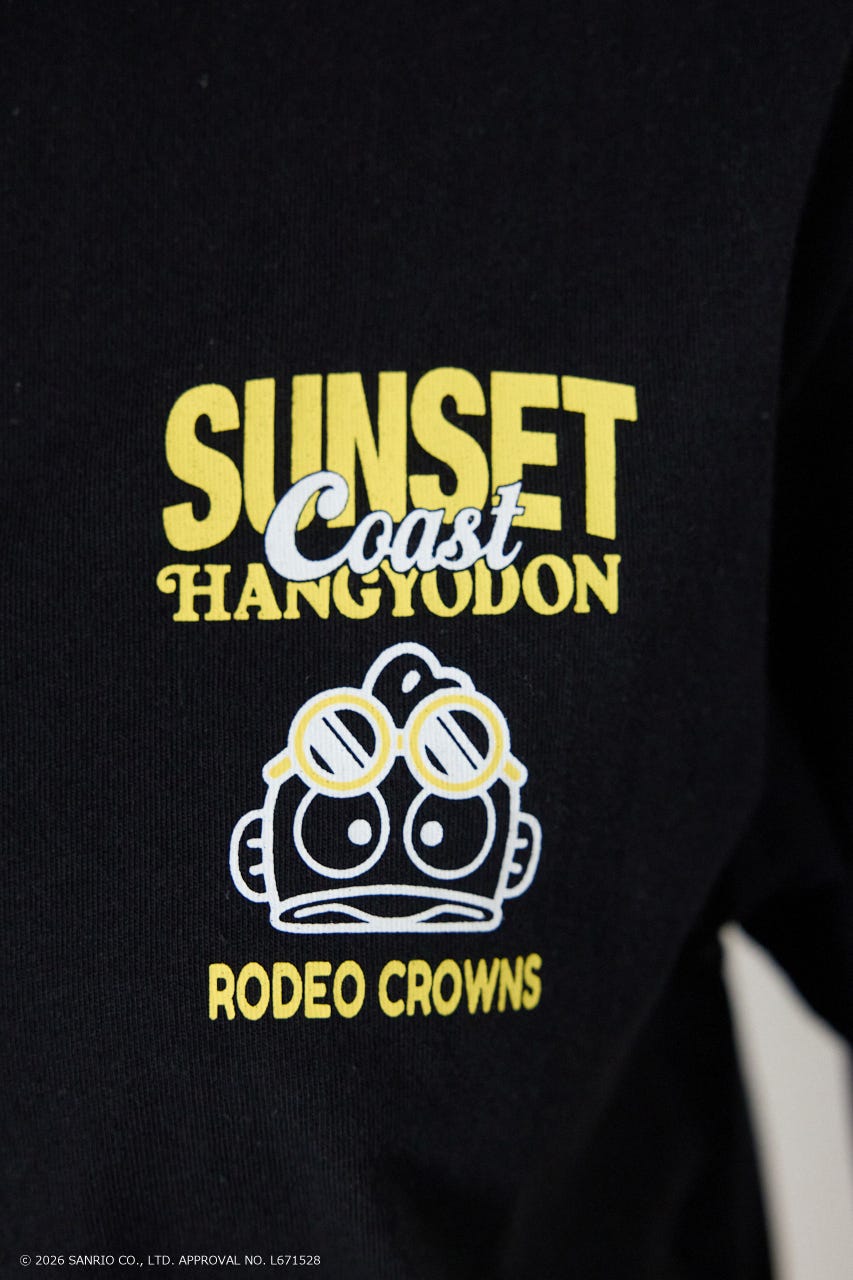 (サンリオキャラクターズ)SUNSET Tシャツ BLK M