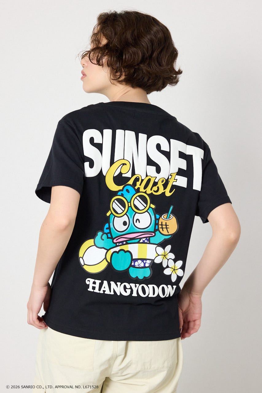 (サンリオキャラクターズ)SUNSET Tシャツ BLK M