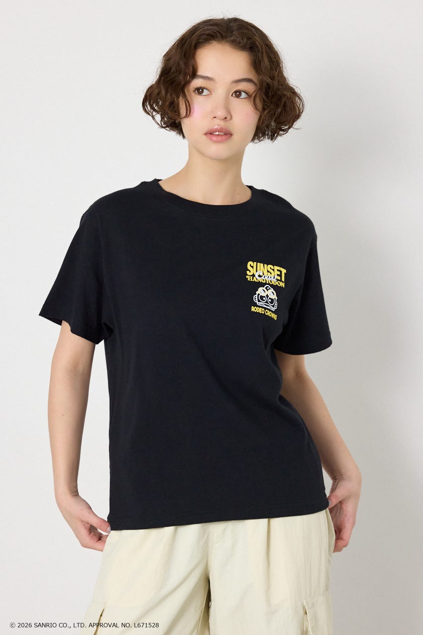 (サンリオキャラクターズ)SUNSET Tシャツ BLK M