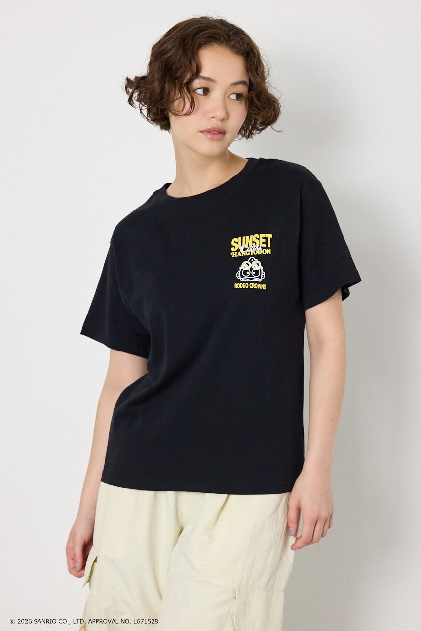(サンリオキャラクターズ)SUNSET Tシャツ BLK M